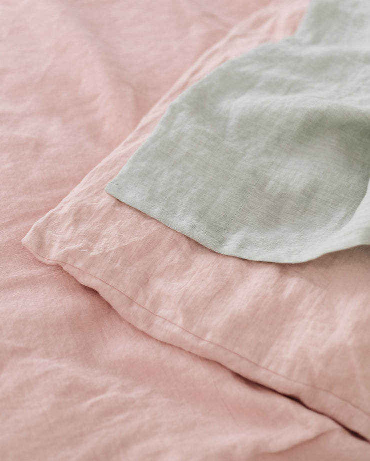 Blush 100% French Linen Duvet Set