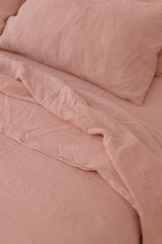 Blush 100% French Linen Duvet Set