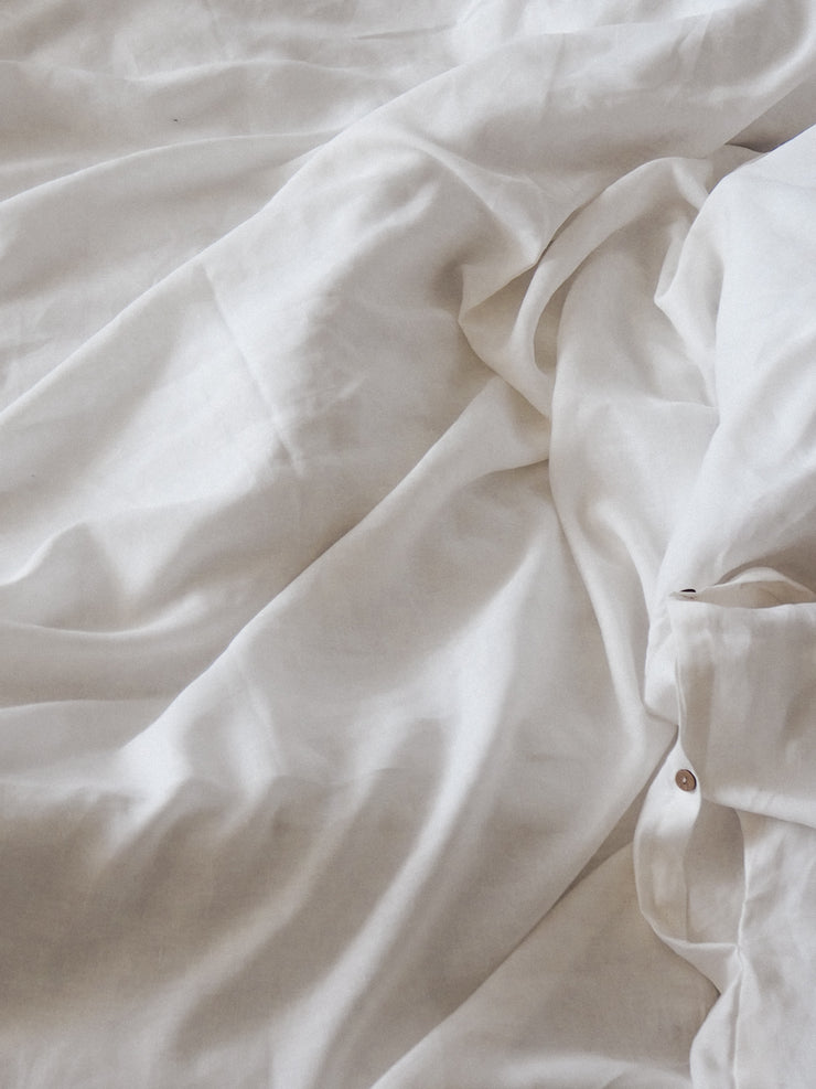 Alabaster 100% French Linen Duvet Set